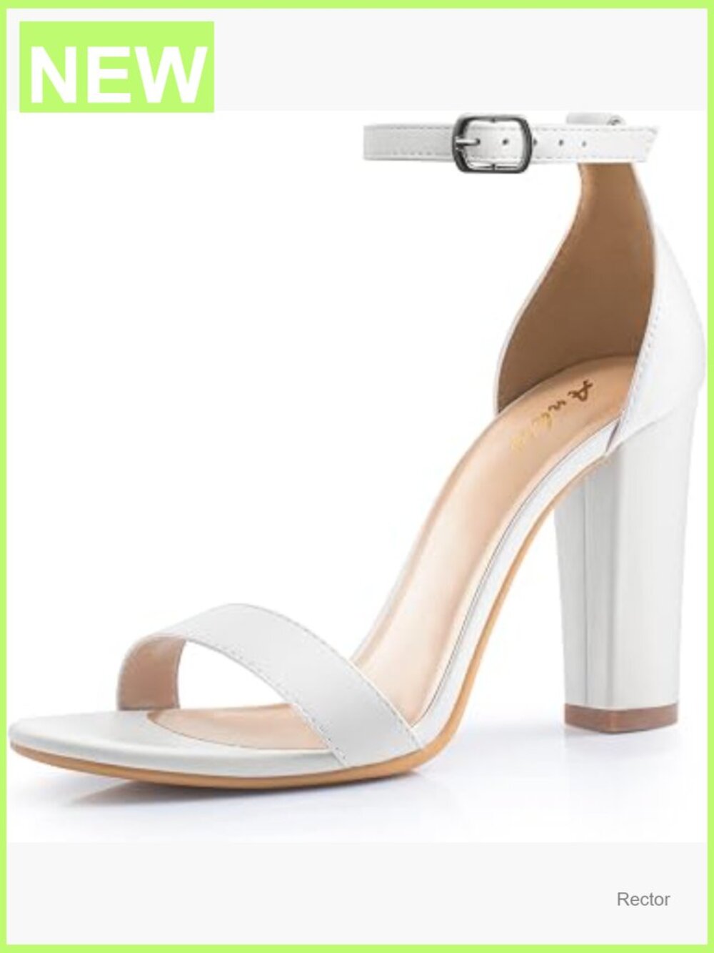Women Chunky Heel Pearl High Heels Sandals 4 Inch Wedding Bridal Shoes
